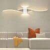 Lámpara de pared LED Moder, aplique de pared LED de tira larga, decoración de fondo de TV para sala de estar, dormitorio, escalera, accesorio de iluminación interior para el hogar